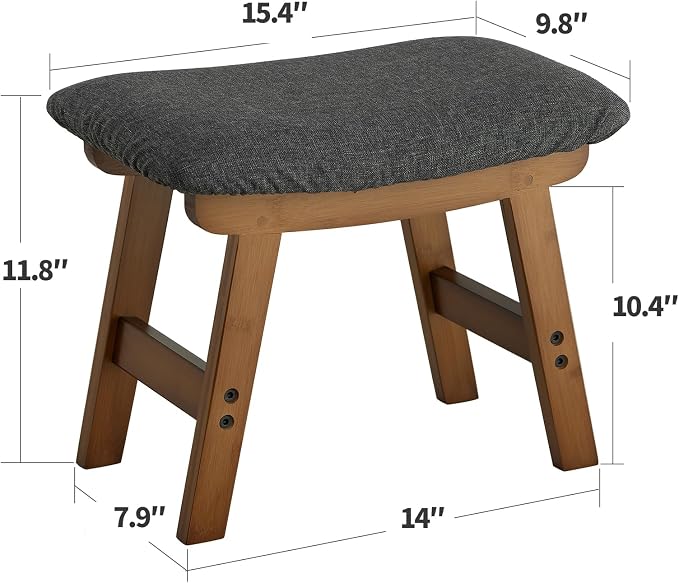 Foot Stool Ottoman Foot Rest Under Desk, Small Stool - Image 3