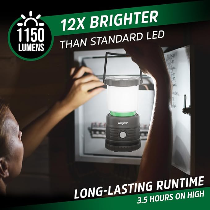 ENERGIZER LED Camping Lantern X1000, Bright and Rugged Tent Light, Water - Image 2