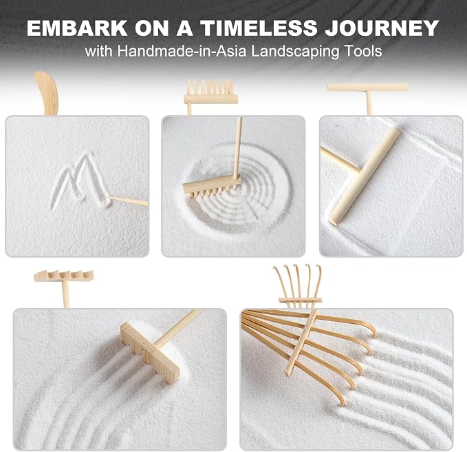Zen Garden Kit for Desk Decor - Image 4