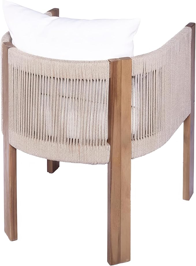 Christopher Knight Home Kclent Patio Acacia Wood Dining Set - Image 9