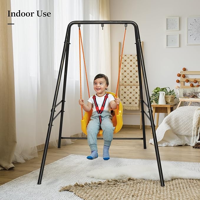 ONCLOUD Upgraded Hammock Chair Stand Metal Swing Stand Frame, Heavy Duty Steel - Image 7