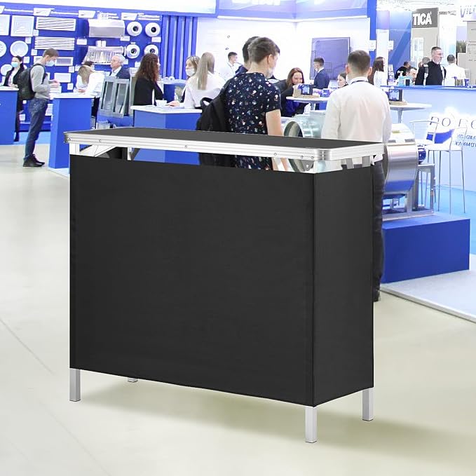 VEVOR Folding Portable Bar Table, Tradeshow Podium Table - Image 2