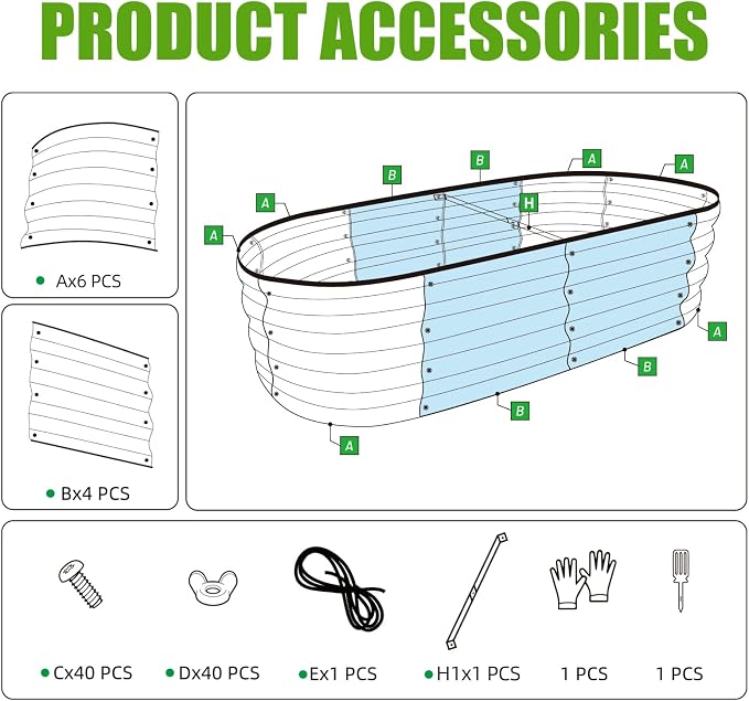 SnugNiture Galvanized Raised Garden Bed - Image 6