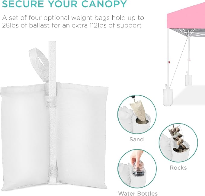 Best Choice Products 12x12ft Pop Up Canopy Tent, Outdoor Shade, 1 Person 1 - Image 5