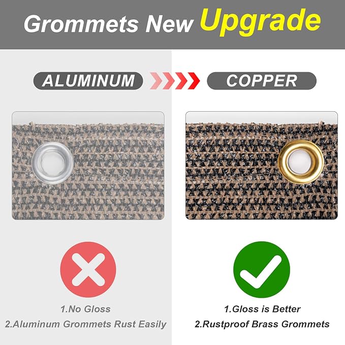 Cool Area Sun Shade Cloth with Grommets 5x6 FT Shade Panel Shade Tarp Screen - Image 6
