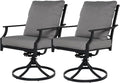 Grand patio Patio Dining Set for 2, E-Coated Outdoor Dining Set, 2 Swivel by GrandPatio