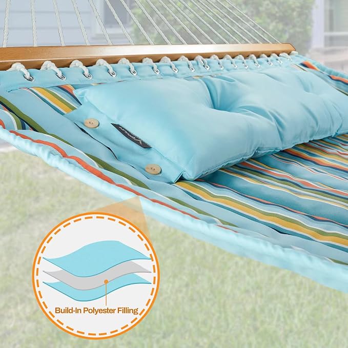 12 FT Double Quilted Fabric Hammock - Image 5