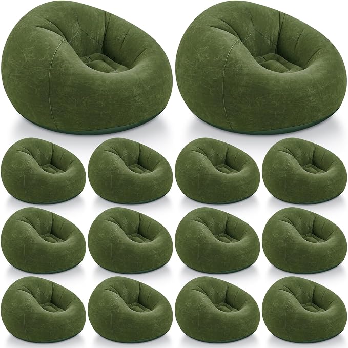 Realspring Inflatable Bean Bag Chairs Outdoor Blow up Camping Chairs Inflatable by Realspring
