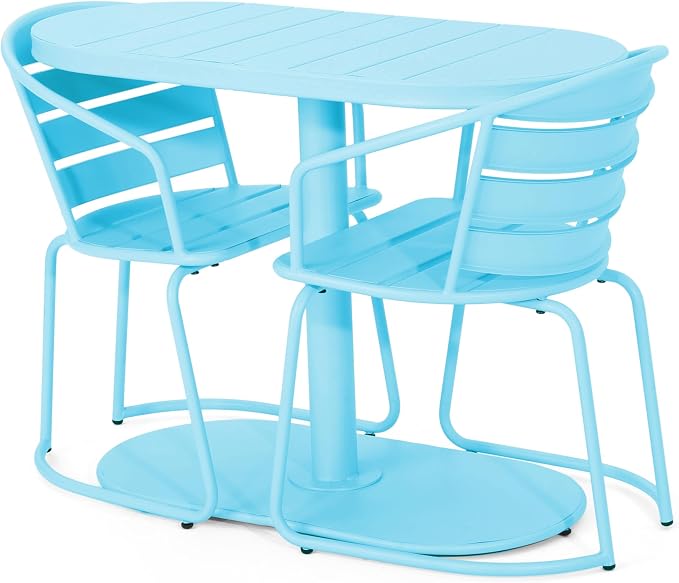 Christopher Knight Home Adley Outdoor Bistro Set, 3-Piece Bistro Table and - Image 3
