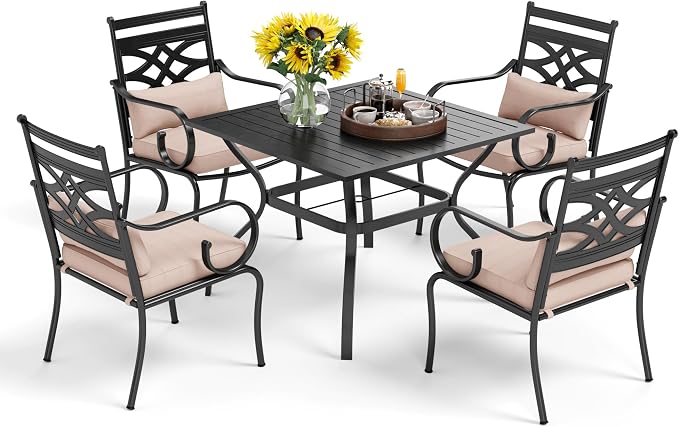 PHI VILLA 5 Pieces Outdoor Dining Set - Image 9