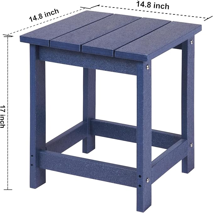 LZRS Adirondack Square Outdoor Side Table - Image 3
