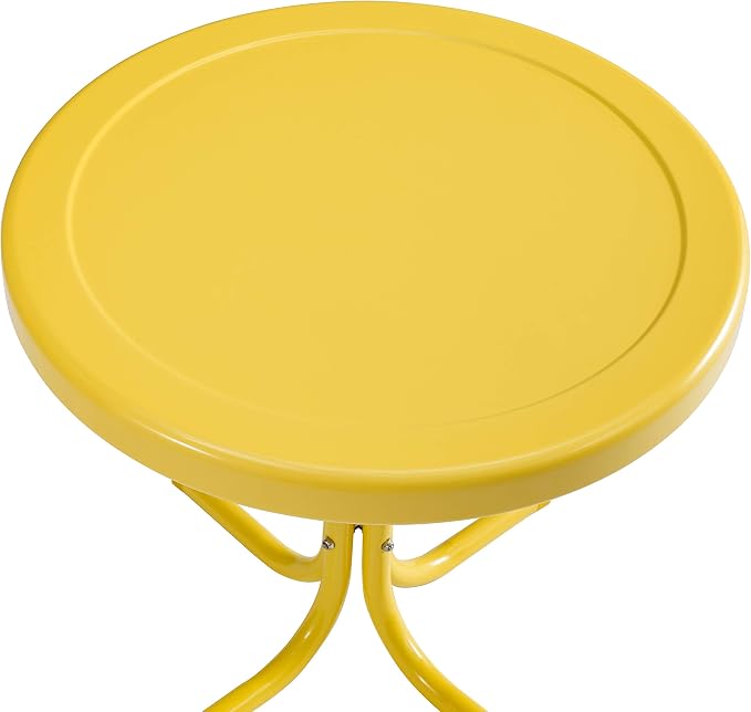 Crosley Furniture Griffith Weather Resistant Retro Metal Outdoor Side Table - Image 4