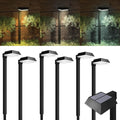 Sunco 6 Pack 2W Solar Sidewalk Dusk to Dawn Outdoor Backyard Walkway Garden by SuncoLighting