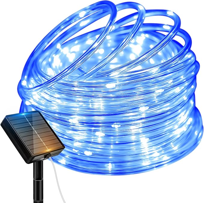 btfarm Solar Rope Lights Outdoor, 120LED 46FT Solar String Lights Outside by btfarmdecorativelighting