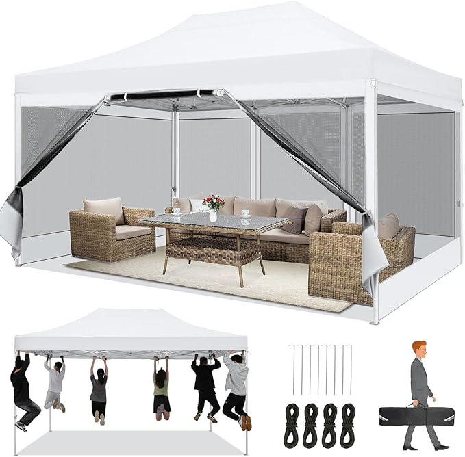 COBIZI 10x15 Heavy Duty Pop Up Canopy by COBIZI