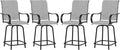 Patio Swivel Bar Stools Set of 4 by VonzoyHome