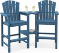 KINGYES Tall Adirondack Chair Set of 2, All-Weather HDPE Outdoor Adirondack by KINGYES