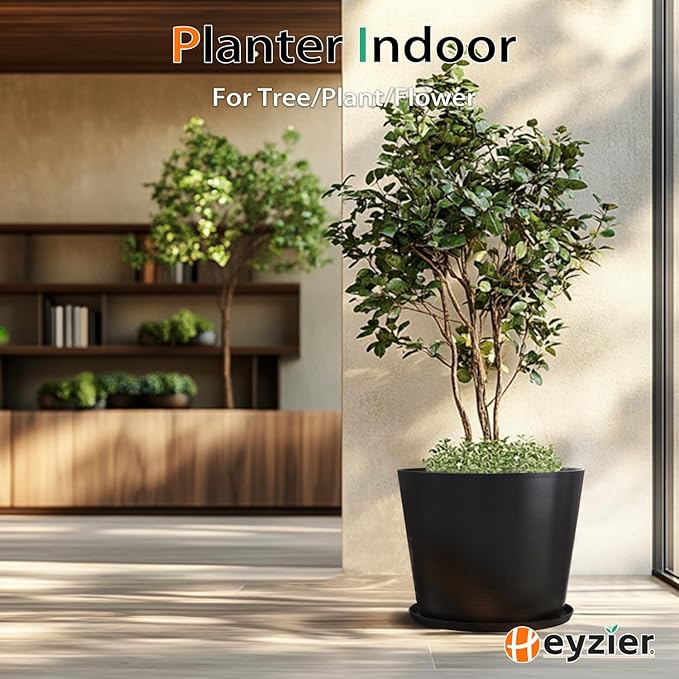 Wide Planters for Outdoor Plants, Extra Large Indoor Flower Pots for Garden - Image 5