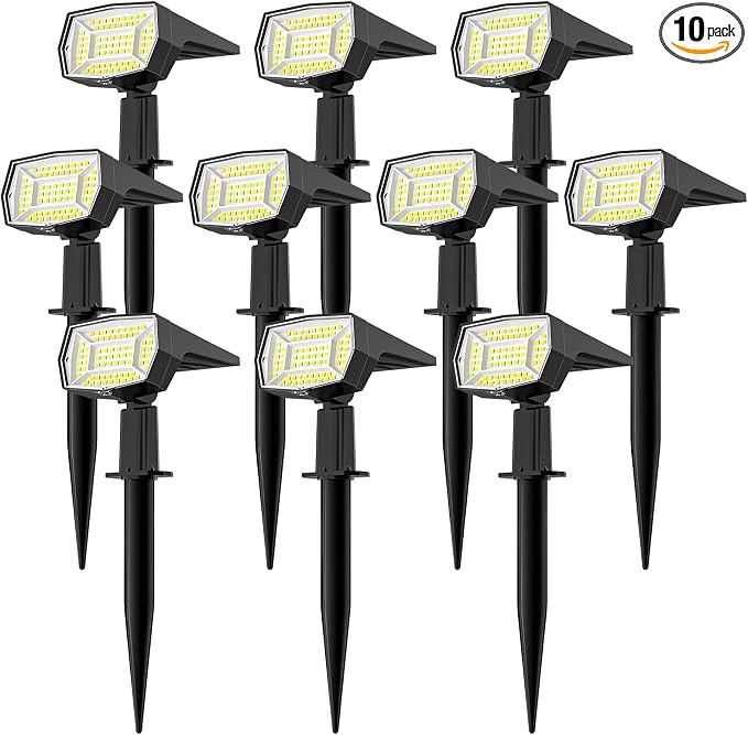 Fabrito 72 LEDs Solar Spot Lights Outdoor Waterproof, 3 Modes Landscape by Fabrito