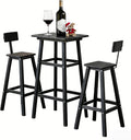 3-Piece Outdoor Counter Height Bar Table Set, HDPE Weather Resistant by NagaBahna