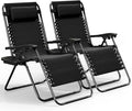 Nestl Zero Gravity Chairs Set of 2, Patio Lounge Chair Outdoor by Nestl