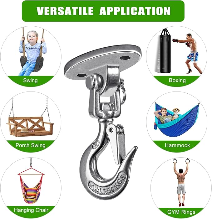 SELEWARE Heavy Duty Ceiling Swing Hanger - Image 7