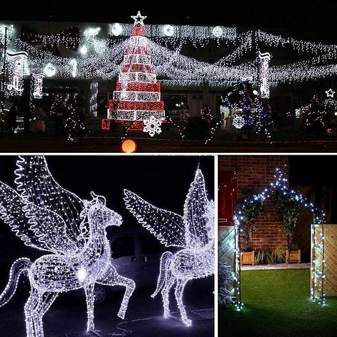 Lezonic Solar String Lights for Outside, 2 Pack Total 240LED Solar Lights - Image 5