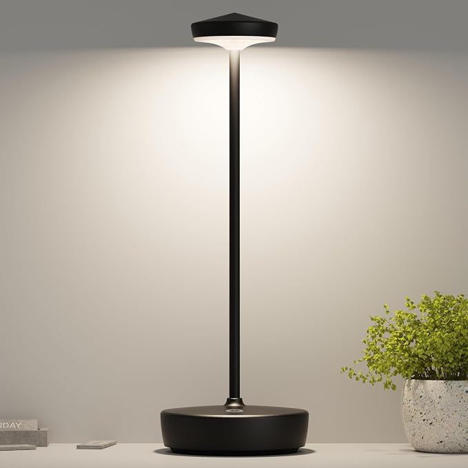 Rechargeable LED Cordless Table Lamp, 5000 mAh Touch Outdoor Table Lamp by ZTFLOS