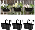 Metal Railing Planters for Outdoor Plants by vensovo