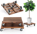 2 Pack Plant Caddy with Wheels, Flower Pot by PRAQECZ