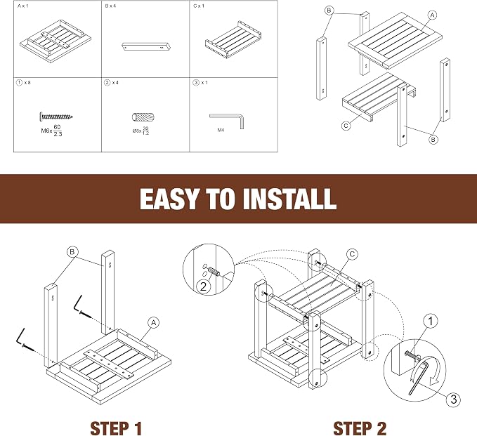 Double Adirondack Table - Image 12