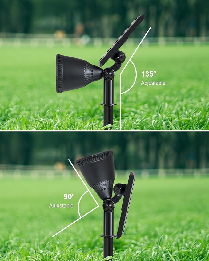 Solar Powered Spot Lights Outdoor Waterproof Super Bright LED Yard Spotlights - Image 8