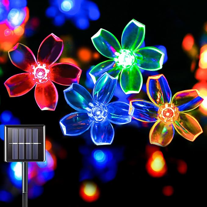 suddus Solar String Lights Outdoor Waterproof 50 led Fairy Lights Solar Powered by SUDDUS