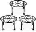 Garden Gifts Plant Lovers Gifts 3 Packs Black Metal Plant Stand by MetalBlackPlantStands