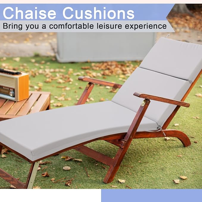 Indoor Outdoor Chaise Lounge Cushions Sponge Bench Outdoor Furniture Chaise - Image 6