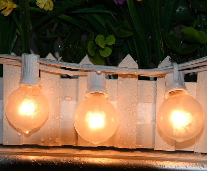 Abeja Outdoor Frosted String Lights G40-25Ft - Image 5