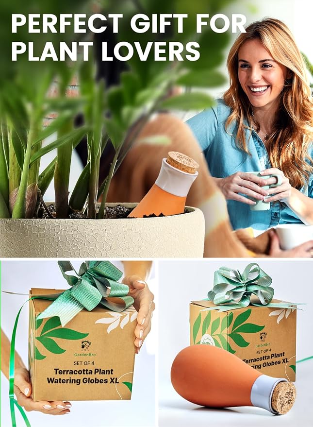 4 Pcs Ollas Terracotta Watering Pots Large - 14 Oz Self Watering Planter Insert - Image 7