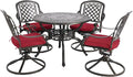 Cast Aluminum Outdoor Patio Dining Set, All Weather Outdoor Furniture Dining Set by Sumshadow