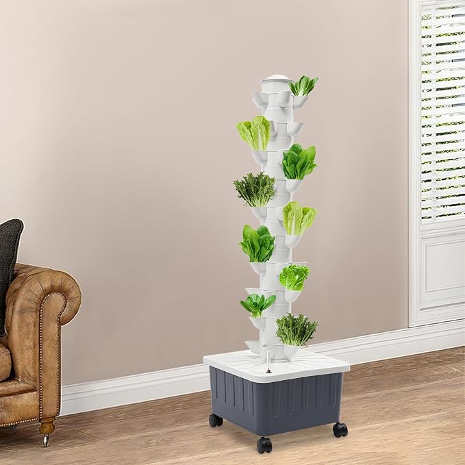 Hydroponic Growing System Indoor, 50-Hole Vertical Garden Planter Germination - Image 5