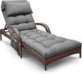 Outdoor Chaise Lounge Chair Cushion, Waterproof Outdoor Chair Cushions by Moutosne