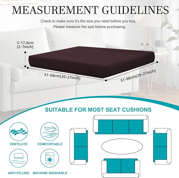 12Pcs Stretch Patio Cushion Covers, Outdoor Couch Covers Replacement, Outdoor - Image 2