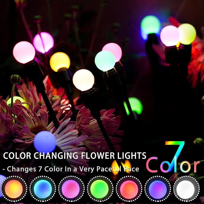 TONULAX Solar Garden Lights, Starburst Swaying Light - Image 6