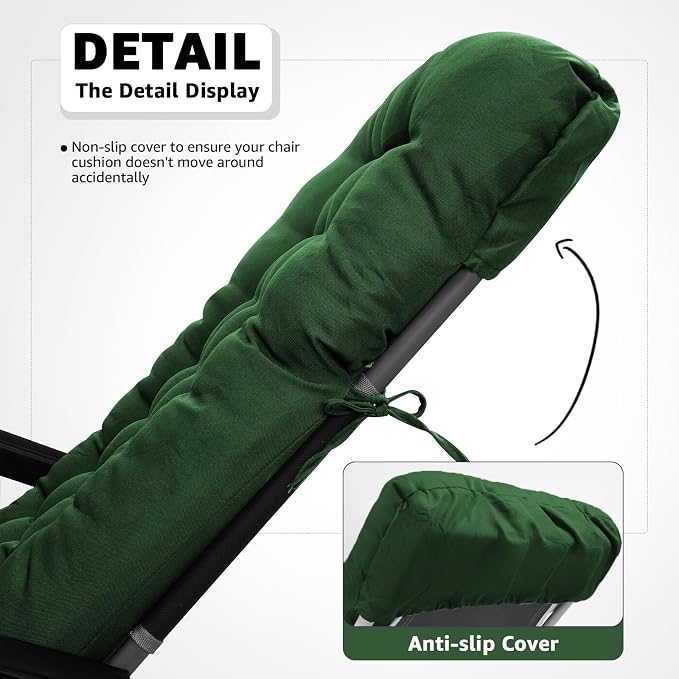 Patio Lounge Chair Cushion, Waterproof Zero Gravity Chair Cushions - Image 5