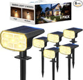 Solar Lights Outdoor Waterproof IP65, Super Bright LED, 3000K 2 Lighting Modes by JEJOT