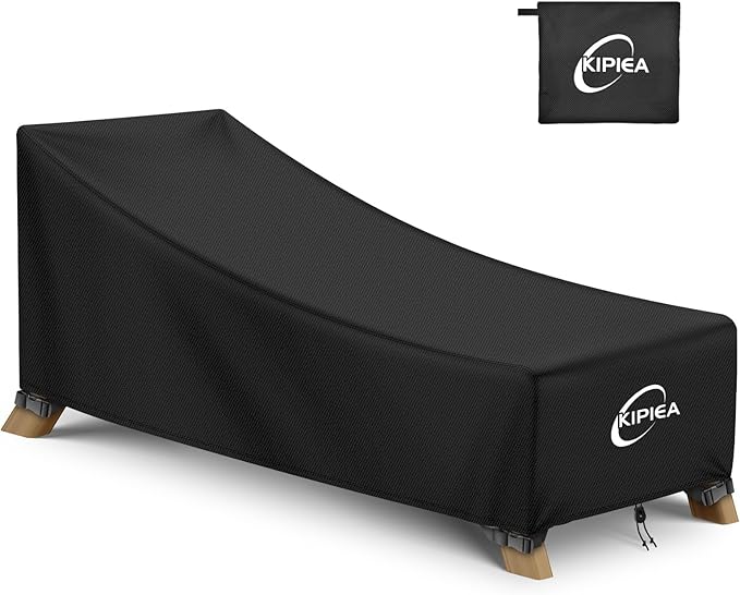 Kipiea Waterproof Patio Lounge Chair Covers by Kipiea