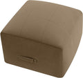 MeMoreCool Square Stuffed Pouf Ottoman Foot Rest, Floor Pouf Foot Stool by MeMoreCool