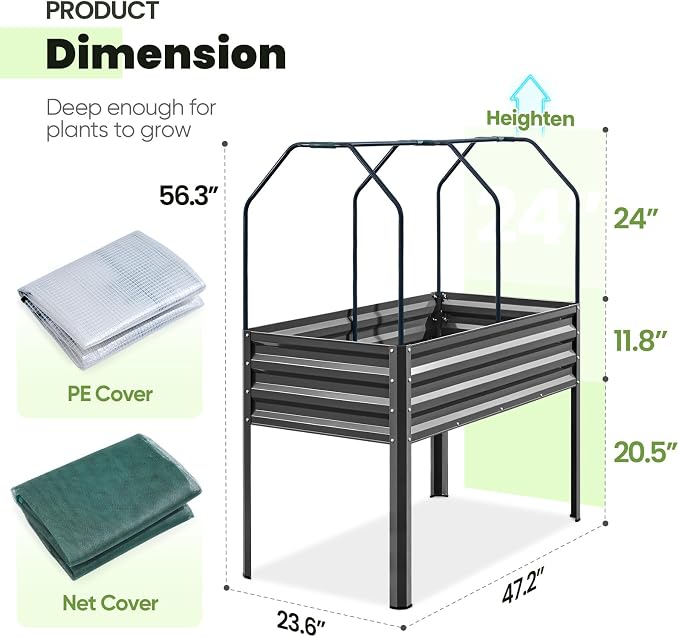 KING BIRD Large Raised Garden Bed - Image 8