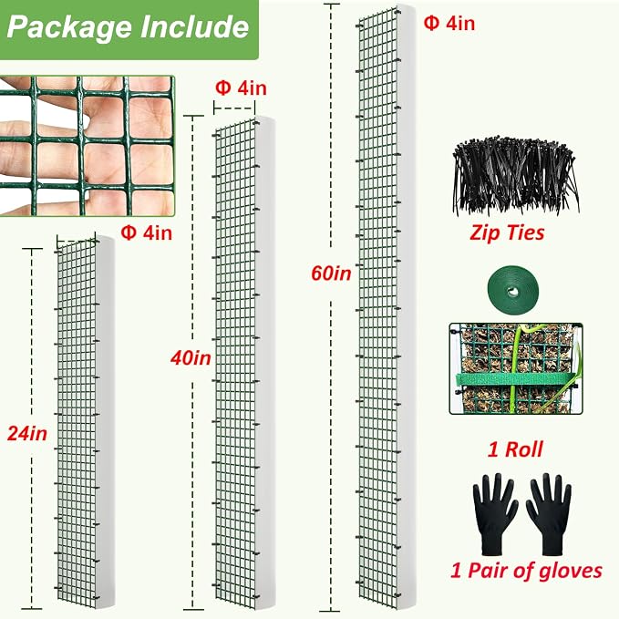 60"/40"/24" Metal Moss Pole, D Shape Sphagnum Moss Pole, Moss Poles - Image 5