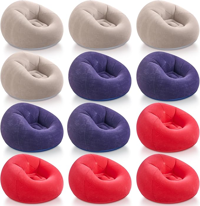 Realspring Inflatable Bean Bag Chairs Outdoor Blow up Camping Chairs Inflatable by Realspring