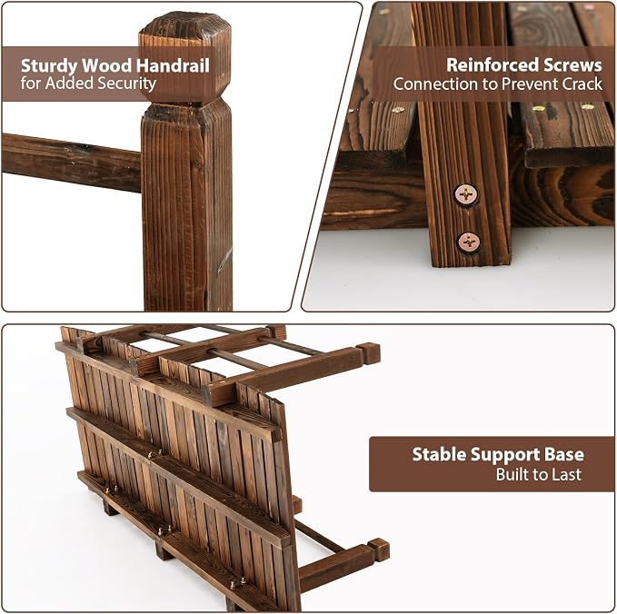 Giantex 5 ft Garden Bridge - Image 3